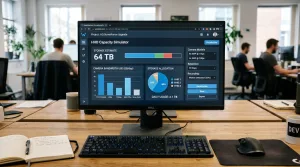 calculez facilement la capacité nécessaire pour votre disque dur de vidéosurveillance grâce à l'outil de simulation en ligne sur webcible.com.